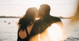 Couple Kissing Sunlight